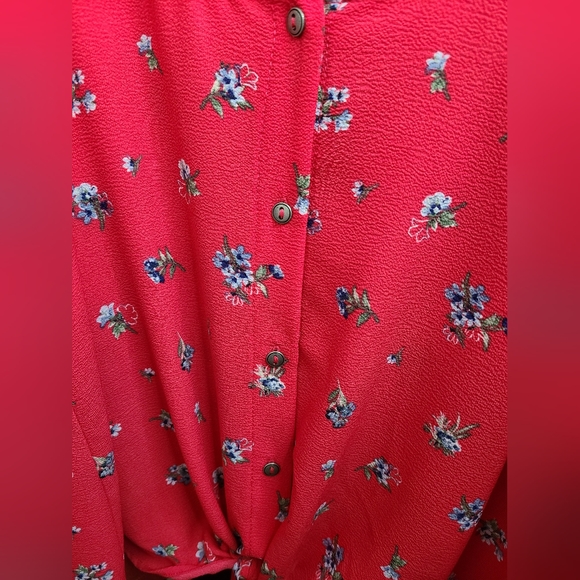 Gypsy & Jade Cropped Tie-Front Tank Size Medium - Picture 4 of 4